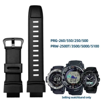 Silicone Watch Strap for Casio G-shock Watchband Protrek PRG-500 510 550 280 250 PRG-260 270 500 PRW-3500 2500 5100 Band 18mm