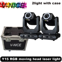 V-nice RGB Laser Light Projector 6W 10W 12W RGB Moving Head with Flightcase DJ Disco LED Sound Strobe Stage Effect Wedding Part