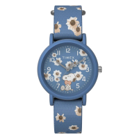 【TIMEX】Timex x Peanuts 34毫米春季花園手錶 藍 TXTW2W33500