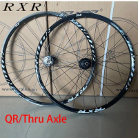 RXR Bicycle wheel set Carbon fiber Hub 26/27.5/29er MTB Wheelset Aluminum Alloy Rims 5 Sealed Bearing Disc Brake 24 holes Wheels