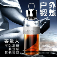大杯子大容量1000ml2000ml玻璃杯大透明大號超大大口可愛家用