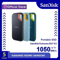 SanDisk SSD Extreme Portable E61 V2 2TB Kecepatan Baca 1050MB/detik Tulis 1000MB/s IP55 Kompatibel W