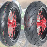 3.5-17 4.25-17 120/70ZR-17 150/60R17 Aluminum Alloy Motorcycle Off Road Dirt Bike Front Rear Spoke Wheel Rim Hub With Tires