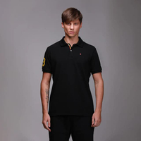 เสื้อโปโลผู้ชาย ทรงเข้ารูป รุ่น JH F2PL0244-SM - สีดำ