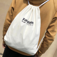 50% Off Sports Canvas Drawstring Backpack Drawstring Pocket Backpack Student Basketball Bag Men and 