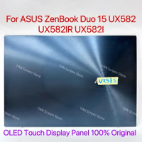 OLED 4K For ASUS ZenBook Pro Duo 15 UX582 UX582l UX582lr Display Panel Touch Screen Digitizer Assembly Upper Half Part Original