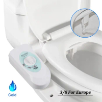 Non-Electric Bidet Toilet Seat Attachment with Self Cleaning Nozzle Single Nozzle Muslim Washing Simple Mechanical Hose Shower