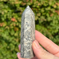 CRYSTALMINE Picasso Jasper Tower / Batu Kristal Natural Healing Grounding Stabilitas Emosi