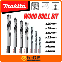 MAKITA Wood Drill Bit Spur Woodworking Hole Drilling Round 4mm 6mm 8mm 12mm 16mm 18mm 20mm Mata Kayu