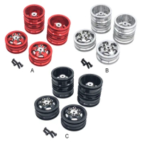 RCGOFOLLOW 6x Aluminum Alloy Shock-proof Metal Wheel Rims For 1/16 Rc Metal Wheel Rims WPL C14 RC Car Part RC Car Accessories