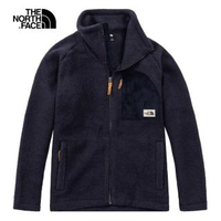 【The North Face】北面男款深藍色舒適保暖抓絨外套|5B14RG1