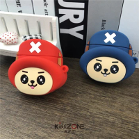 Anime Figure Case For Apple AirPods 2 Silicone Cartoon Cover For Airpods2 Earphone Cute Choper Cases For Air Pods 2 Soft Shell