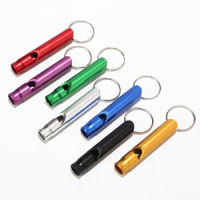1000pcs Aluminum Alloy Whistle Keyring Keychain Mini For Outdoor Emergency Survival Safety Sport Camping Hunting Multi Color