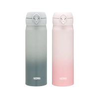 【THERMOS膳魔師】不鏽鋼漸層輕量彈蓋真空保溫杯500ml(JNL-502)