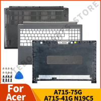 New Original For Acer Aspire 7 A715-75G N19C5 Palmrest Upper Cover Bottom Case Notebook Parts Replacement Free Screws Gray
