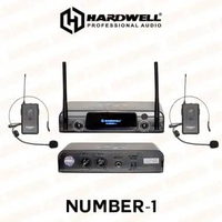 Mic Wireless Hardwell Number 1 Original Double Mic Clip On Headset