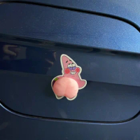 3D Silicone Cute Butt Car Bumper Sticker Cartoon Anti-collision Anti-scratch Door Rearview Mirror Protection Phone Decoration