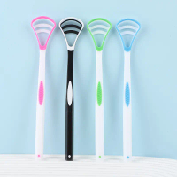 Dual Uses Tongue Scraper Cleaners Reusable Oral Health Cleaning Brush  Care Toothbrush Mouth Fresh B
