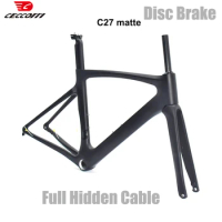 Full Carbon Disc Brake Road Bicycle Frame, Hidden Cable Design Road Bike Frameset
