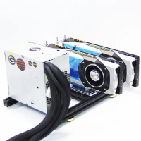 2GPU +ATX PSU rack DIY External Cooling Accessories Base Can SLI Heatsink Holder support Miner mining