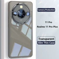 Cover For Realme 11 Pro Plus Case TPU Soft Silicone Transparent Phone Case For Realme 11 11Pro + 5G Camera Protection Bumper