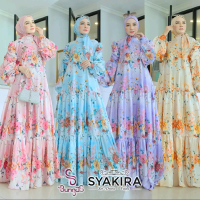 Gamis Set Hijab Syakira Ori Bungas