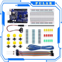 New And Original Starter Kit For UNO R3 Mini Breadboard LED Jumper Wire Button For Arduino Diy Kit School Education Lab