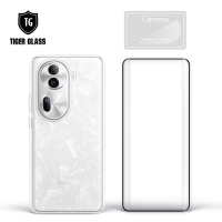 T.G OPPO Reno11 Pro 5G 手機保護超值3件組(透明空壓殼+3D鋼化膜+鏡頭貼)