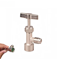 Bộ chuyển đổi tự siết R134A cho vòi bình (đầu mở nắp), kèm bộ chuyển đổi R134A, vòi bình SAE 1/4, ch