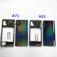 Full Shell Plastic Back Cover Middle Frame For Samsung Galaxy A51 A515 A71 A715 SM-A515F/DS
