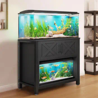 Heavy Duty Metal Aquarium Stand with Power Outlets 40-55 Gallon Fish Tank Stand