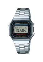 CASIO Casio Men's Vintage A168WA-1W Stainless Steel Band Digital Watch