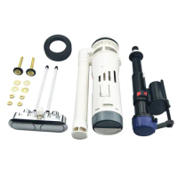 Compatible with American standard flush toilet repair parts, dual button component, 2-inch split drainage valve, inlet valve