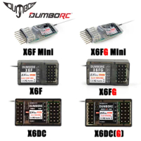 DUMBORC X6FG X6F X6DC X6DCG BL3F(G) 2.4G 6CH Receiver with Gyro for X6 X4 Transmitter Remote Controller Rc Car Boat LED Light