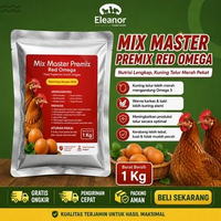 Mix Master Premix Red Omega Premix Untuk Ayam Petelur Pemerah Kuning Telur 1Kg