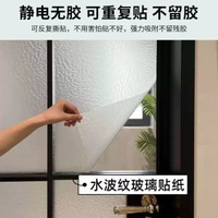 細長虹膜靜電無膠磨砂浴室窗戶防窺視隱私長虹玻璃貼防走光貼