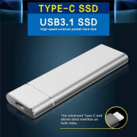 Original 2TB External SSD 1TB 500GB Mobile Solid State Hard Drive USB 3.1 External SSD Typc-C Portable Hard Drive