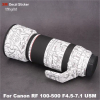 For Canon RF 100-500mm F4.5-7.1 USM Decal Skin Vinyl Wrap Film Lens Body Protective Sticker Protector Coat