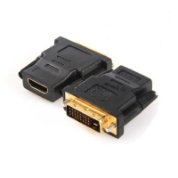 by dhl 500pcs DVI (24+1)/(24+5) To HDMI-Compatible Adapter Cables 24k Gold Plated Plug Male To Female HDMI-Compatible To