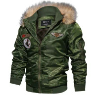 Brand Thicken Winter Jacket Men Plus Size 4XL Jaqueta masculina Casual Air Force Flight Jacket Tactical Jacket