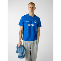 GUESS MEN เสื้อยืด รุ่น M6YI25K4115 - สีฟ้า