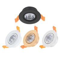 Dimmable 1W 3W A85-265V High Power LED Recessed Ceiling Down Light Lamps LED Downlights for Living Room Cabinet Bedroom DC12V