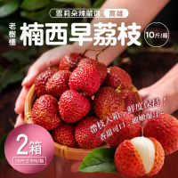 【雪莉朵辣嚴選】楠西早荔枝10斤±5%/箱#2箱$3760-2箱$3760