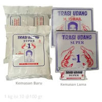 H. ISMAIL TERASI UDANG SUPER ASLI TUBAN 1 KG Kemasan Merah