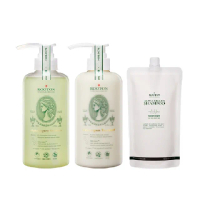 【ROOTON 官方直營】洗護髮加倍豐盈組(洗髮精500ml+洗髮補充包500ml+護髮素500ml)