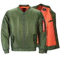 Men's Jacket 2024 Autumn New Solid Color Casual Comfortable Outdoor Sports Bomber Flight jacket Men's Loose Oversized coat