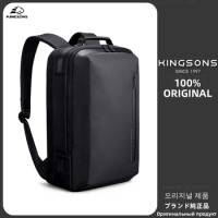 Kingsons Men 15.6'' inches Laptop Backpacks Large Capacity Multi-functional Anti-theft Waterproof for Business Shoulders Bags