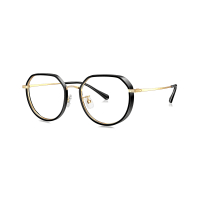 Parim Eyewear Kacamata Optical Wide Frame - Hitam/gold