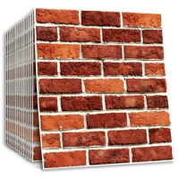 3D Wall Panels Foam Brick Tiles Peel and Stick Planks for Living Room Bedroom TV Background Wall Decor Self Adhesive Wallpaper