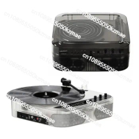 For Gadhouse Retro Transparent Vinyl Record Player, Portable Bluetooth Speaker Y2K Premium Gift